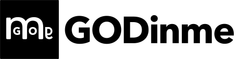 GODinme Logo and Brand name Black