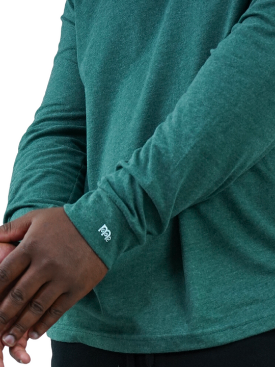 Made to feel like sueded peach fuzz, this Green long sleeve shirt offers unbeatable comfort. The GODinme printed on front chest and the logo on sleeve cuffs and upper back represent boldness and style.