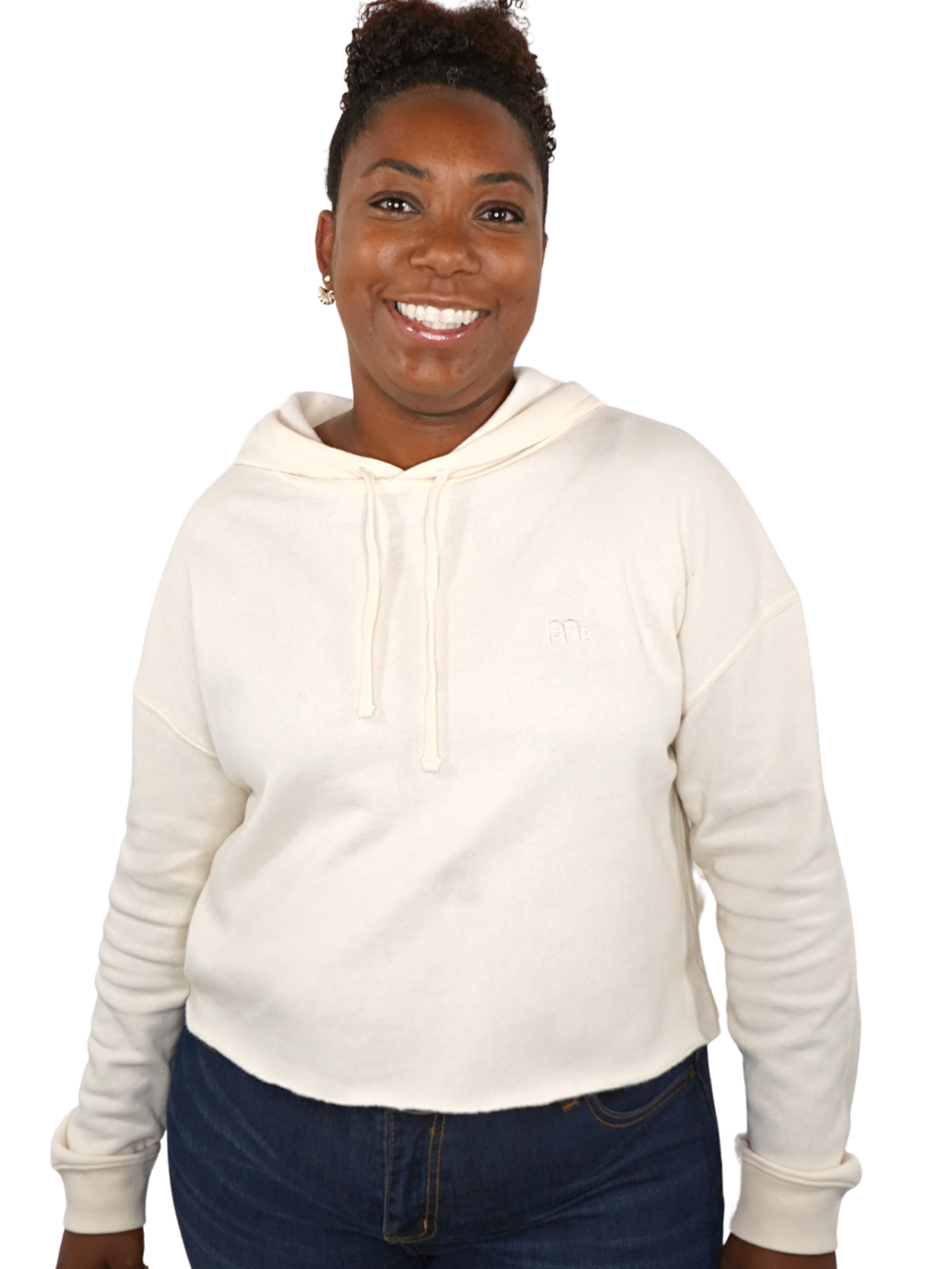 This Creme GODinme Crop Top Hoodie is made with the softest fabrics and offers a generous fit for maximum comfort. The iconic GODinme Logo embroidered at left chest to establish your faith with fashion.