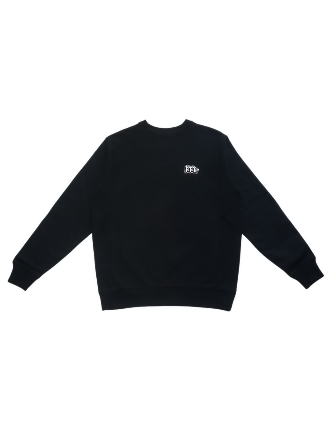 Black Crewneck with premium cross grain design to ensure long-lasting comfort and wear. Featuring logo at left front and GODinme on the back.