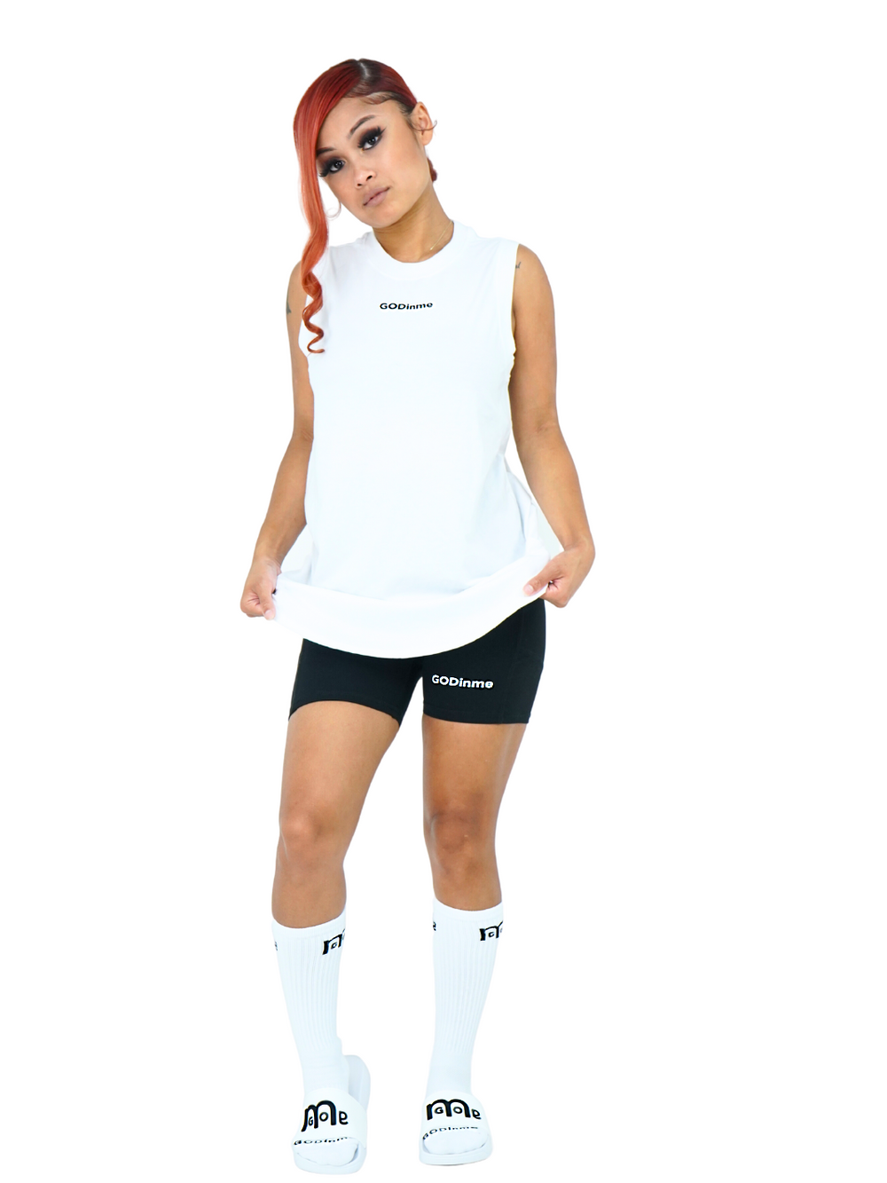 Virtuous Woman Tank Top is perfect for daily wear or workouts. Featuring GODinme on front and powerful Proverbs 31:17 verse on back, this tank top was created for the Virtuous Woman in you: GOD in you.