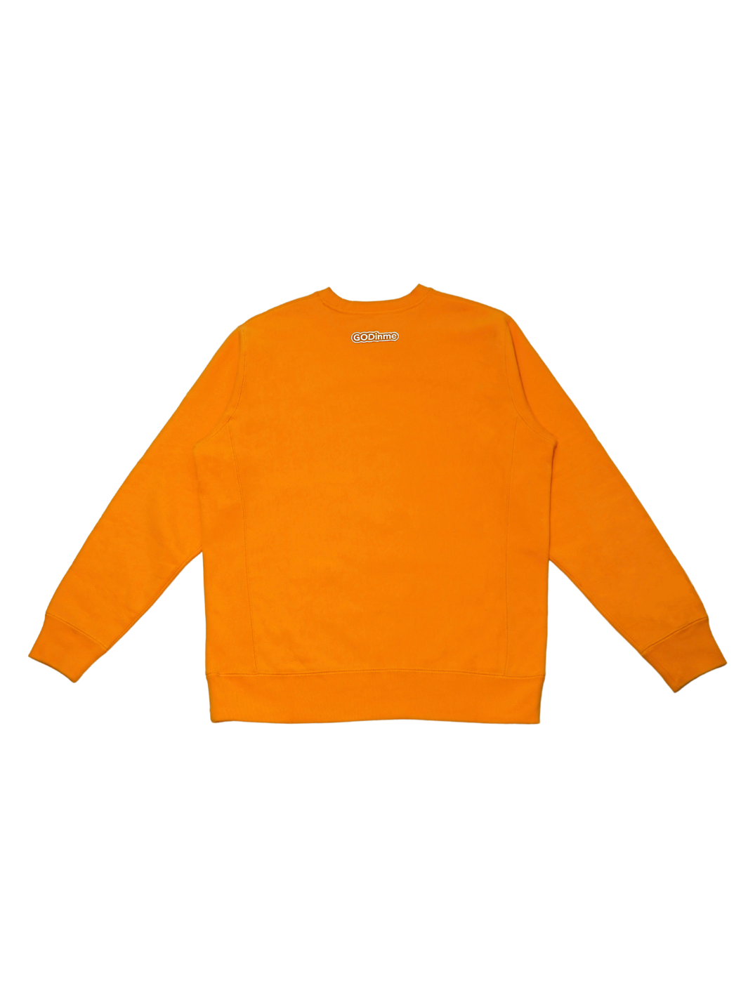 Gold Crewneck with premium cross grain design to ensure long-lasting comfort and wear. Featuring logo at left front and GODinme on the back.