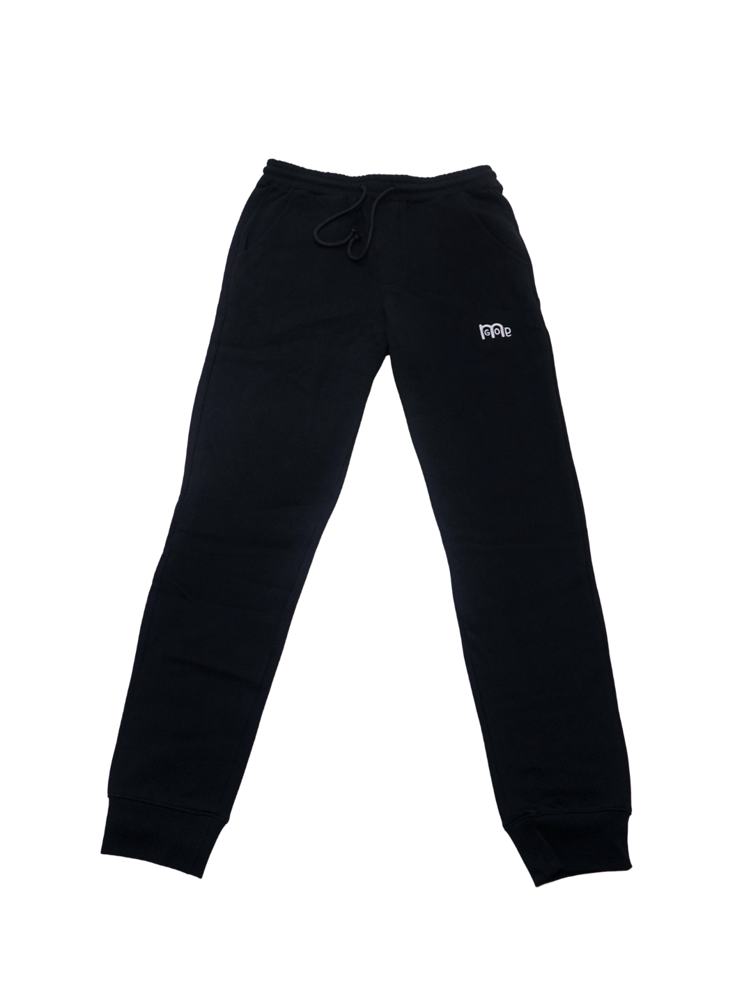 Experience the ultimate comfort in Men's joggers with GODinme! Made with premium quality fabric, these Black GODinme sweat pants offer an elastic waistband for that perfectly relaxed fit. Featuring ribbing ankle cuffs, sewn eyelets, and the signature GODinme logo (in White) at left leg.