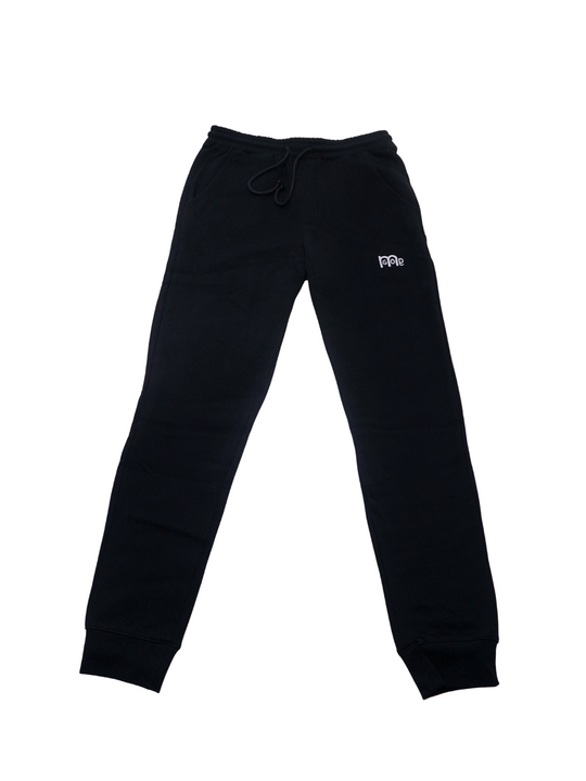 Experience the ultimate comfort in Men's joggers with GODinme! Made with premium quality fabric, these Black GODinme sweat pants offer an elastic waistband for that perfectly relaxed fit. Featuring ribbing ankle cuffs, sewn eyelets, and the signature GODinme logo (in White) at left leg.
