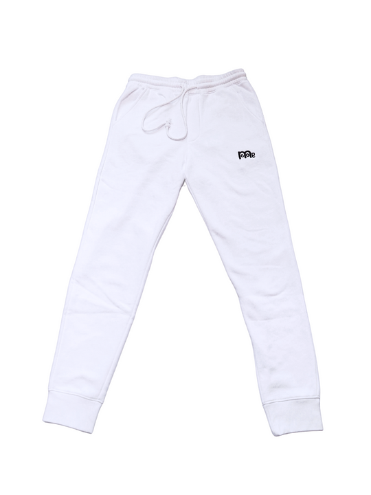 Experience the ultimate comfort in Men's joggers with GODinme! Made with premium quality fabric, these White GODinme sweat pants offer an elastic waistband for that perfectly relaxed fit. Featuring ribbing ankle cuffs, sewn eyelets, and the signature GODinme logo (in White) at left leg.