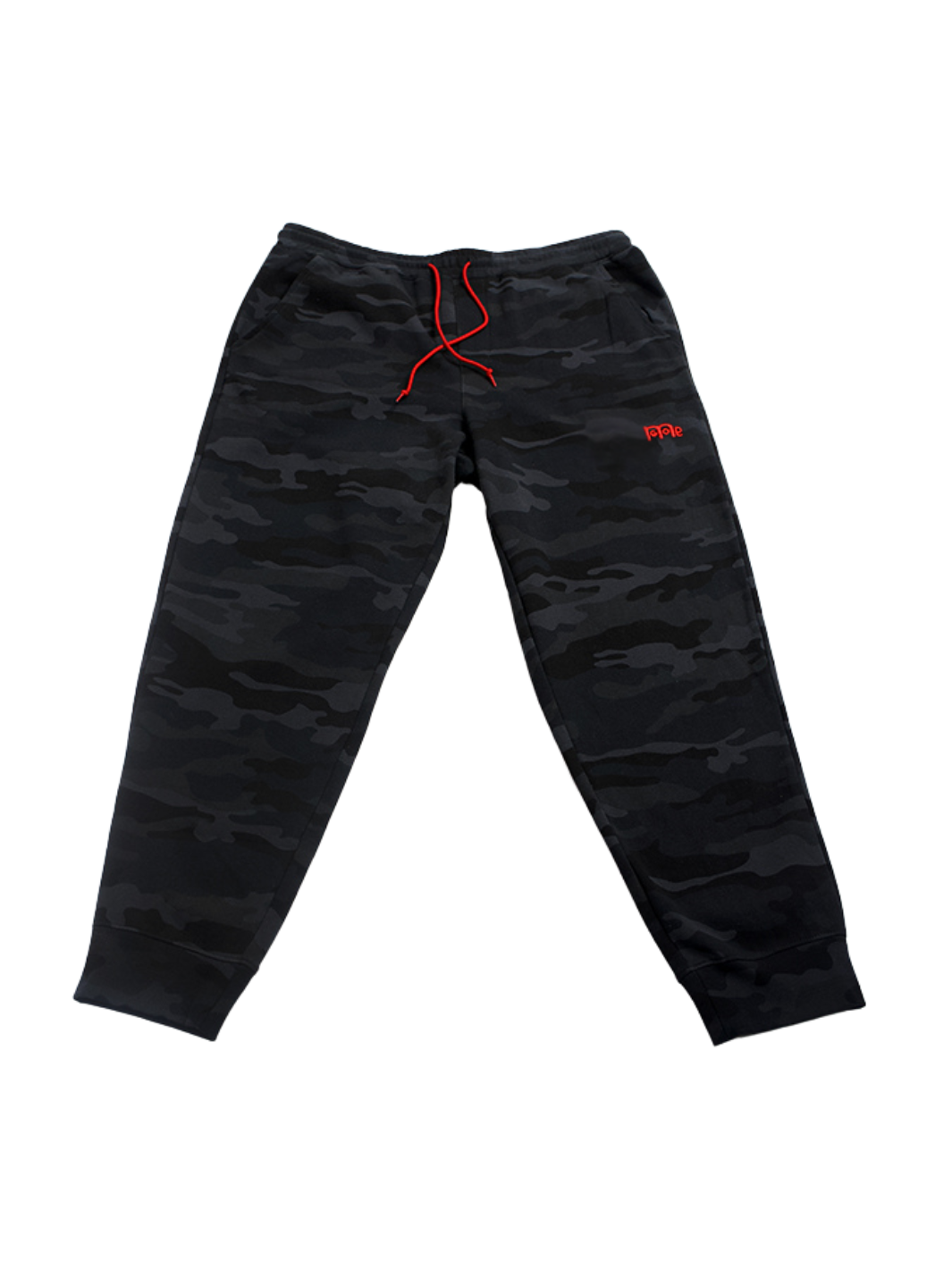 Experience ultimate comfort and style in these Men's GODinme Black Camouflage SweatPants from our Romans 12:21 Collection. Featuring the iconic Red GODinme logo, Red shoestring draw cord, and sewn fly details; its time to elevate your faith with these must-have joggers.