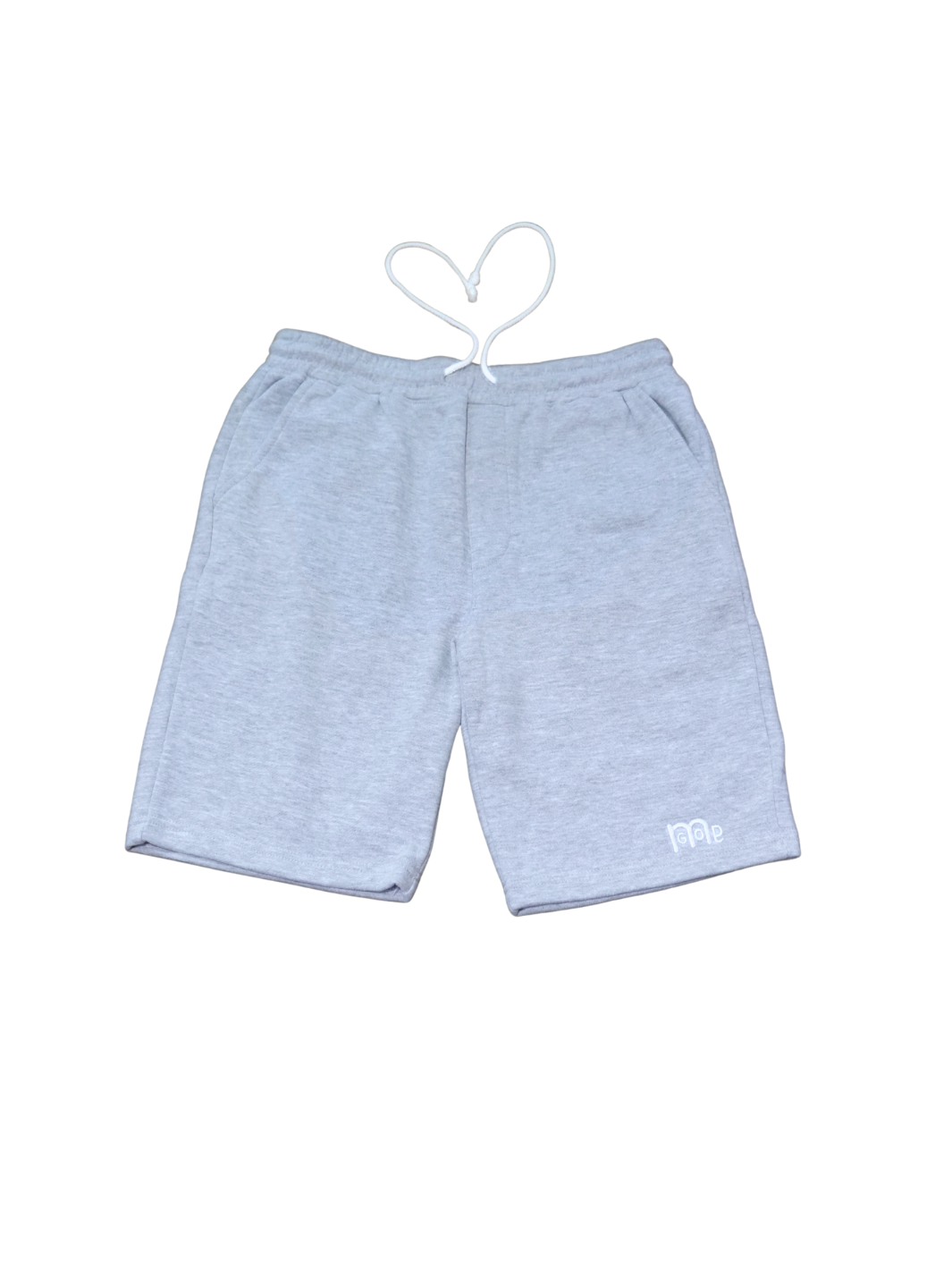Perfect for any occasion, these grey GODinme shorts provide an actively casual fit, jersey lined side and back pockets, elastic waistband, sewn eyelets, and fly details: providing the ultimate pair of shorts for any man of faith. But the White GODinme logo at left leg is the tell all, combining faith with fashion.