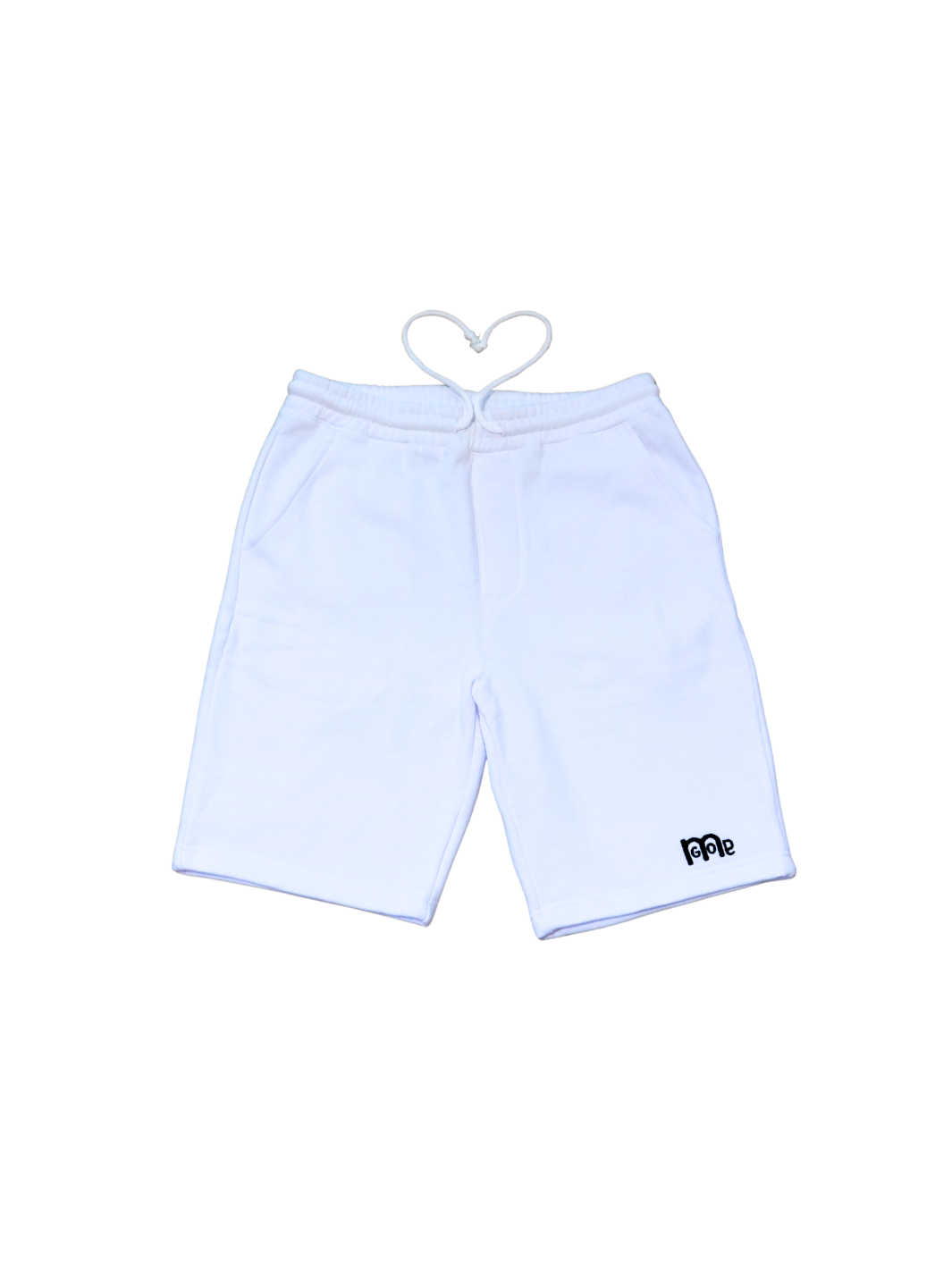 Perfect for any occasion, these White GODinme shorts provide an actively casual fit, jersey lined side and back pockets, elastic waistband, sewn eyelets, and fly details: providing the ultimate pair of shorts for any man of faith. But the White GODinme logo at left leg is the tell all, combining faith with fashion.